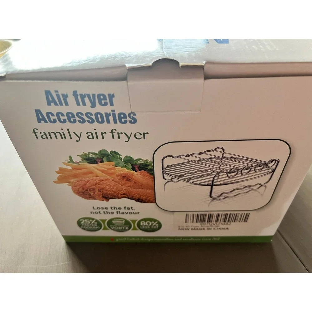 Air Fryer Accessories Kit Multi-Piece Set NEW – Fits Most Family-Size Air Fryers
